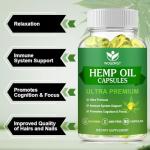 Maximum Strength Hemp Oil Capsules - 90 Count