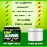 Hemp Cream for Joints, Back, Neck, Elbows | CBD Oil Extract