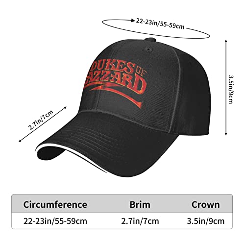 Dukes of Hazzard Adjustable Black Baseball Cap