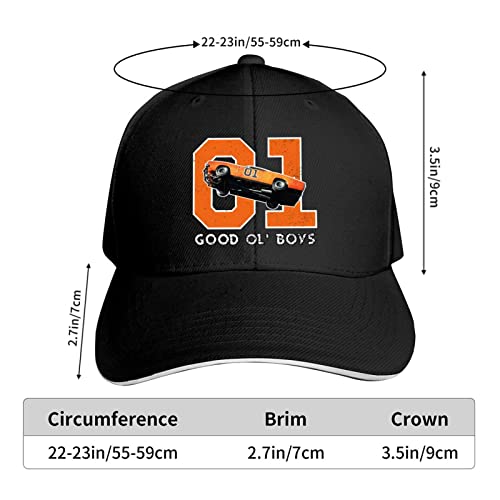 Dukes of Hazzard Adjustable Baseball Cap - Black