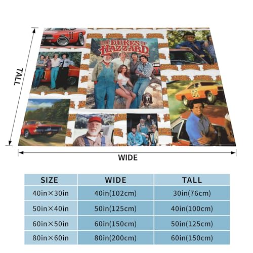 Dukes of Hazzard Cozy Flannel Throw Blanket