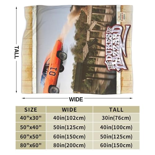 Dukes of Hazzard Lightweight Flannel Throw Blanket