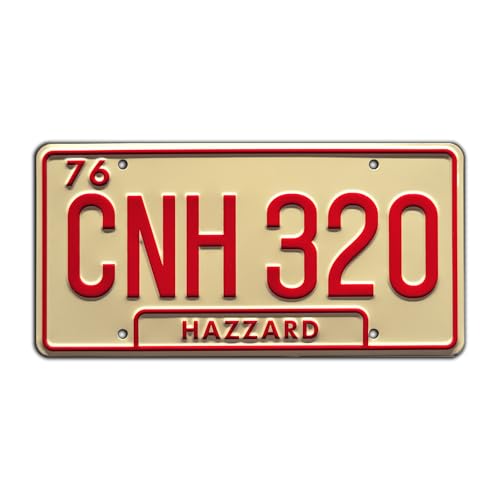 Dukes of Hazzard Metal License Plate - Georgia CNH 320