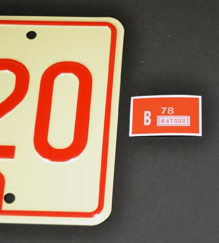 Dukes of Hazzard Metal License Plate - Georgia CNH 320