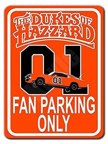 Dukes of Hazzard Fans Parking Tin Sign