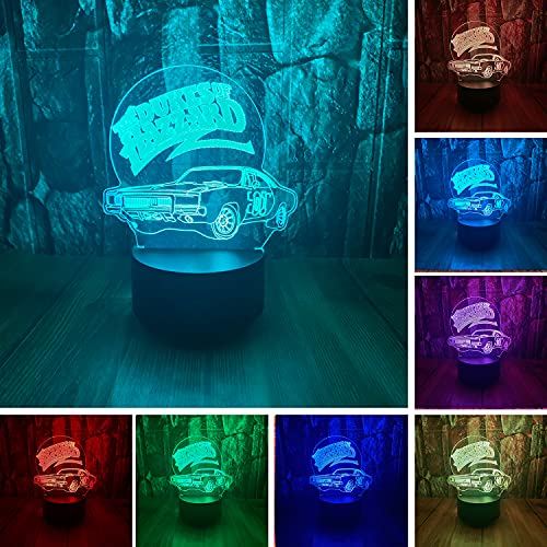 Dukes of Hazzard General Lee 3D LED Lamp