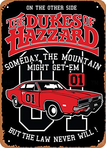 Dukes of Hazzard Vintage Metal Sign - 8x12 Inches