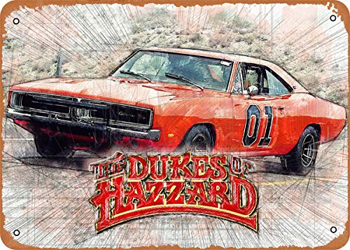 Dukes of Hazzard Vintage Metal Wall Sign
