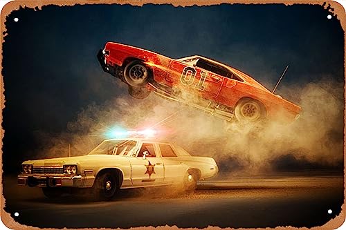 Dukes of Hazzard Vintage Tin Sign Decor