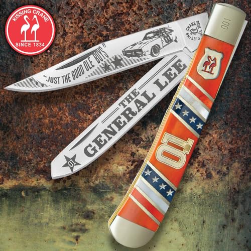 KISSING CRANE General Lee Trapper Pocket Knife