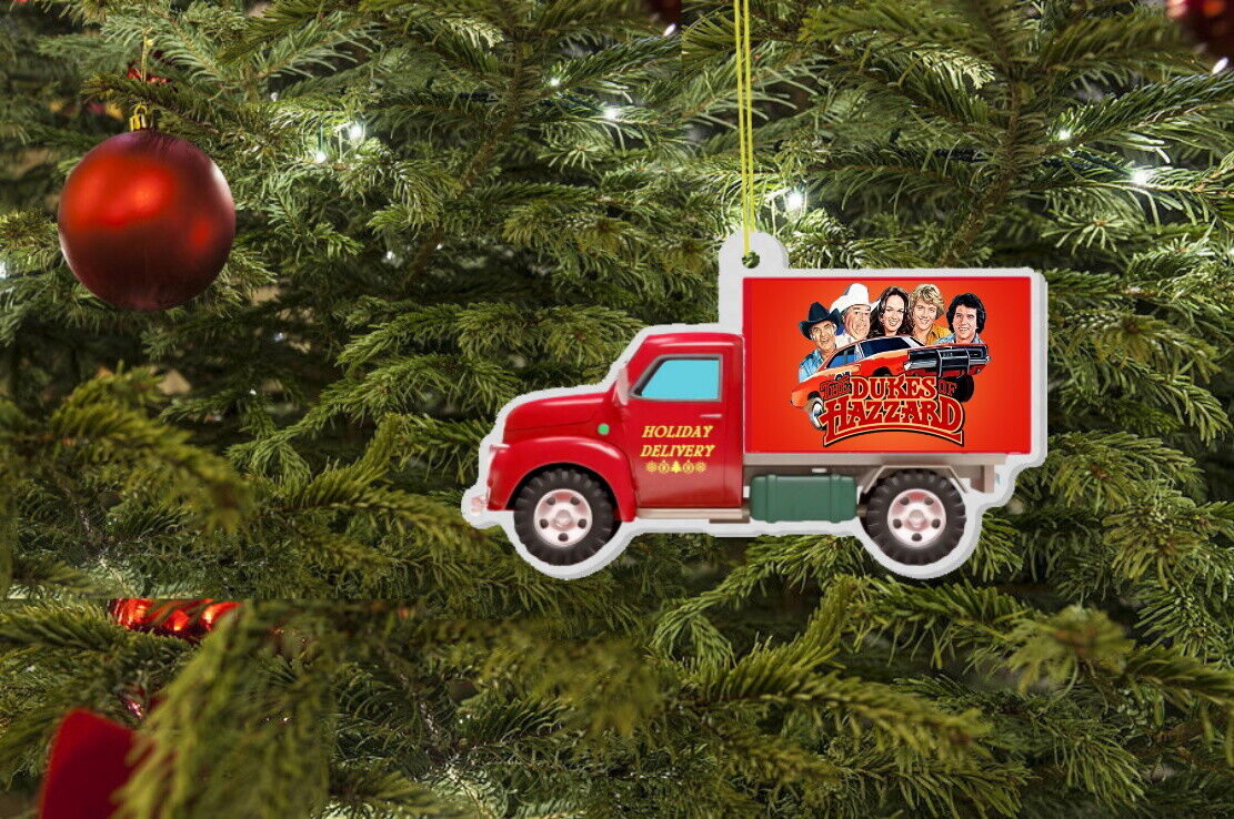 Dukes of Hazzard Holiday Delivery Truck Ornament