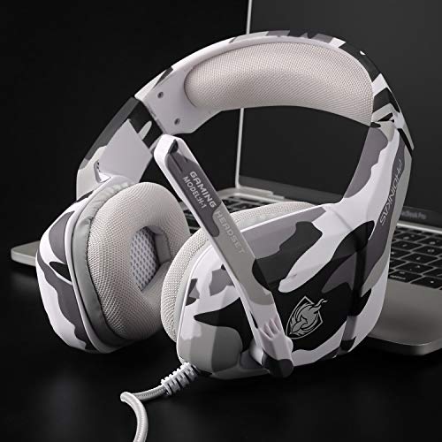 PHOINIKAS Camo Gaming Headset with Noise-Cancelling Mic