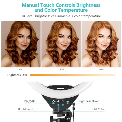 Sensyne 10'' Ring Light with Tripod and Phone Holder