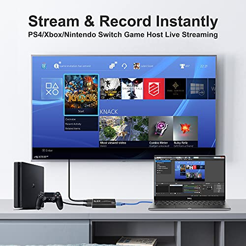 4K HDMI Capture Card for Gaming and Streaming