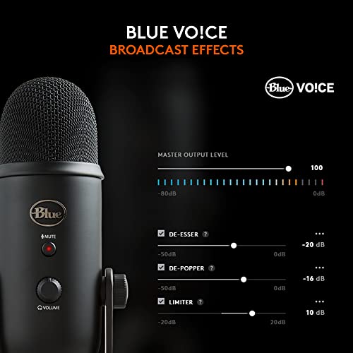 Blue Yeti USB Microphone for Gamers and Streamers