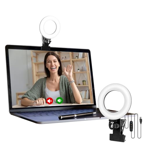 Cyezcor Clip-On Ring Light for Video Conferencing