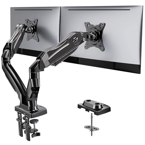HUANUO Adjustable Dual Monitor Desk Mount Bracket