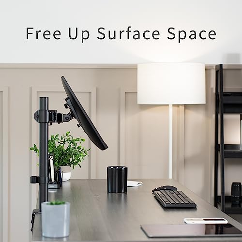 VIVO Adjustable Single Monitor Arm Desk Mount