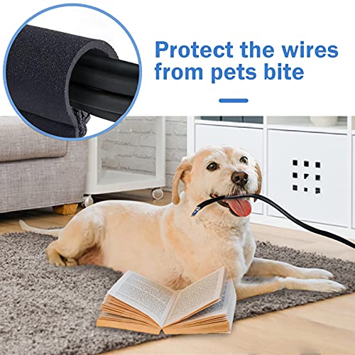 JOTO 4-Pack Flexible Cable Management Sleeves