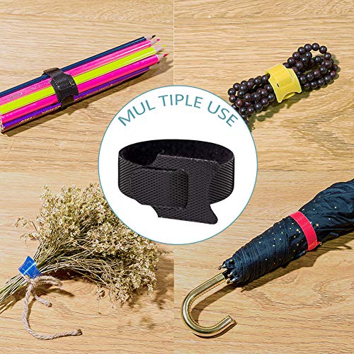 Adjustable Cable Management Ties - 100 Pack