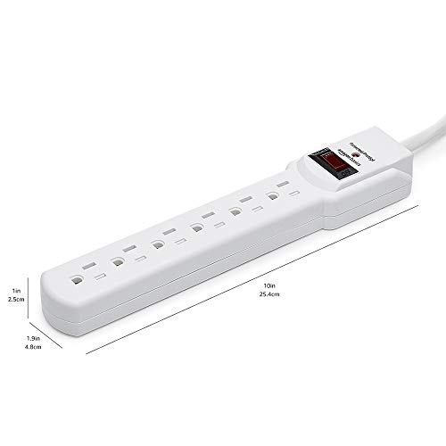 Amazon Basics 6-Outlet Surge Protector Power Strips