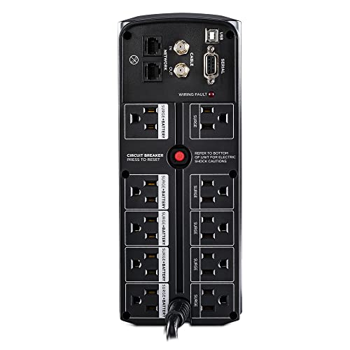 CyberPower 900VA AVR UPS System with 10 Outlets