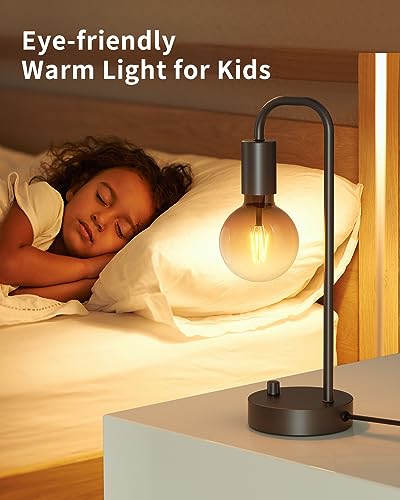 Minimalist Industrial Dimmable Table Lamp with Bulb