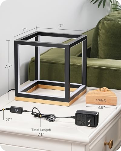 Minimalist LED Table Lamp with Wood Base