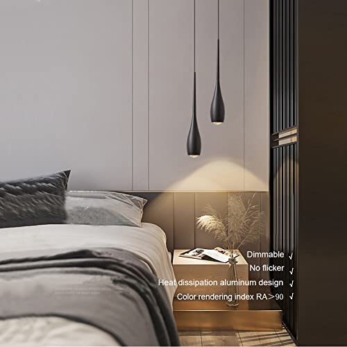 Dimmable Black Pendant Light for Kitchen Island