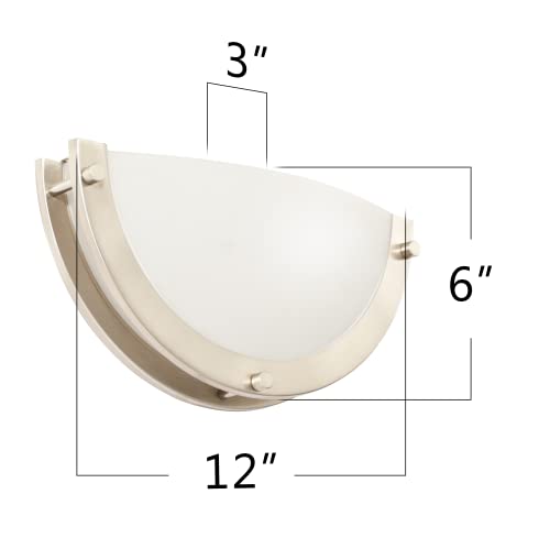 Adjustable Dimmable LED Wall Sconce in Brushed Nickel
