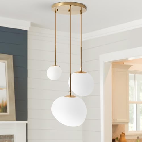 Minimalist 3-Light Glass Pendant for Modern Spaces