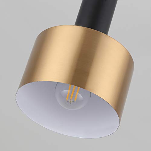 Gold and Black Adjustable Mini Pendant Light