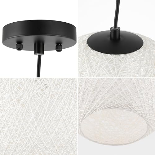 Lacey Minimalist Woven Globe Pendant Light