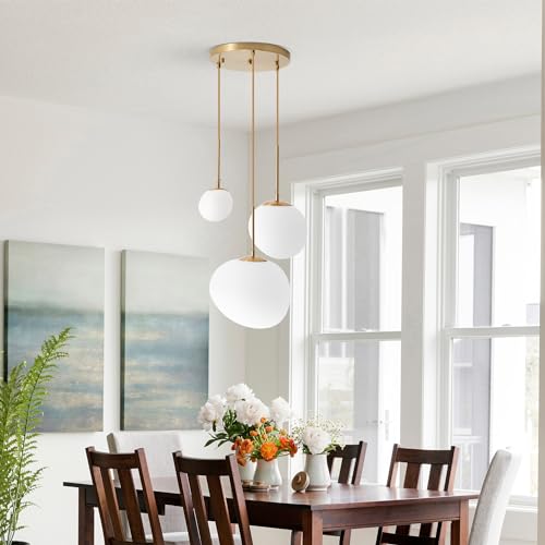 Minimalist 3-Light Glass Pendant for Modern Spaces