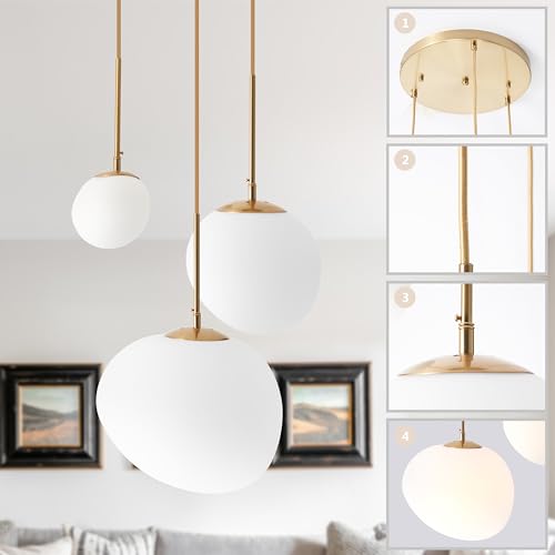 Minimalist 3-Light Glass Pendant for Modern Spaces