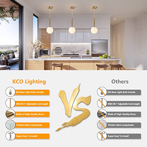 Minimalist Modern Pendant Light with Matte Glass