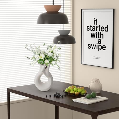 Minimalist White Ceramic Vase for Home Decor