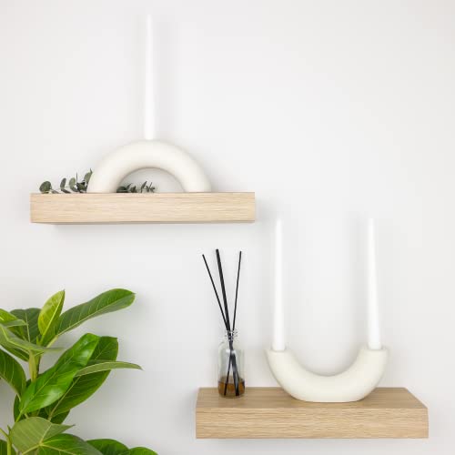 Minimalistischer Kerzenhalter für 3 Kegelkerzen