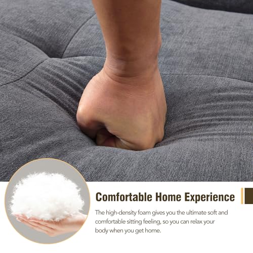 Modern Minimalist L-Shape Sofa with Chaise Lounge