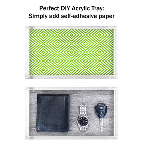 Clear Acrylic Tray Organizer for Minimalist Storage
