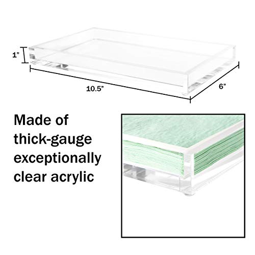 Clear Acrylic Tray Organizer for Minimalist Storage