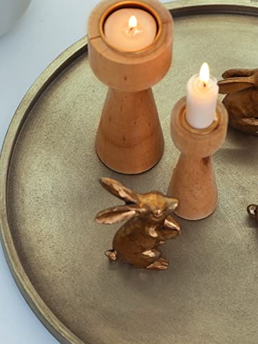 Large Gold Decorative Tray for Minimalist Decor