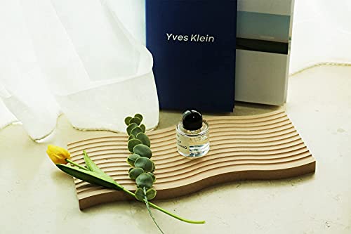 Wave Shaped Natural Wood Decorative Tray
