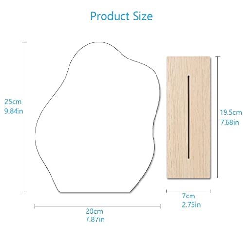 Cloud Shaped Frameless Acrylic Vanity Mirror
