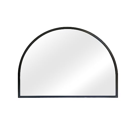 WAMIRRO Curved Black Minimalist Wall Mirror 71.1 x 50.8 cm