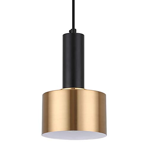 Gold and Black Adjustable Mini Pendant Light