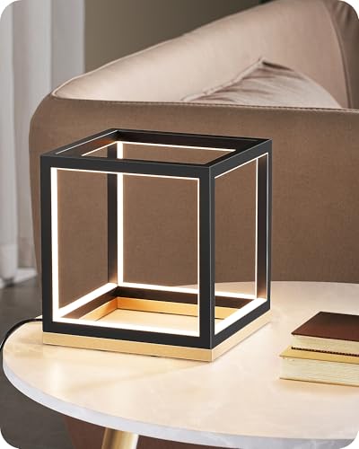 Minimalist LED Table Lamp with Wood Base