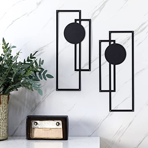 2-Piece Metal Abstract Wall Art Set
