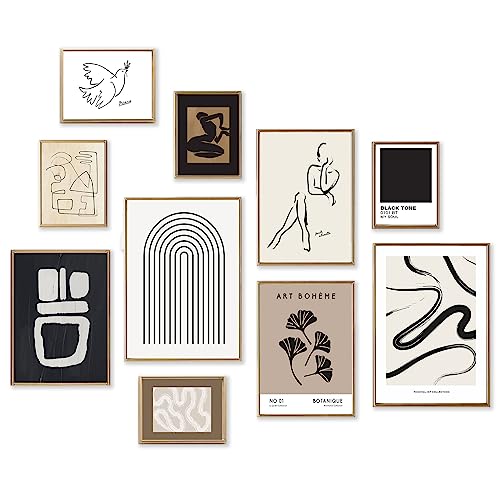 Minimalist Boho Line Art Canvas Wall Decor