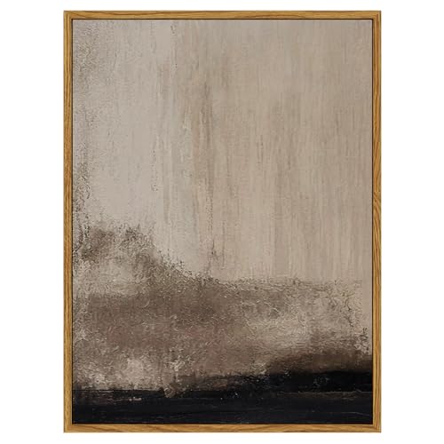 Abstract Black Minimalist Framed Wall Art 12x16